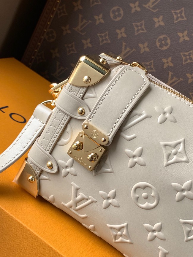 Louis Vuitton Monogram Empreinte Side Trunk MM M25160 Chalk