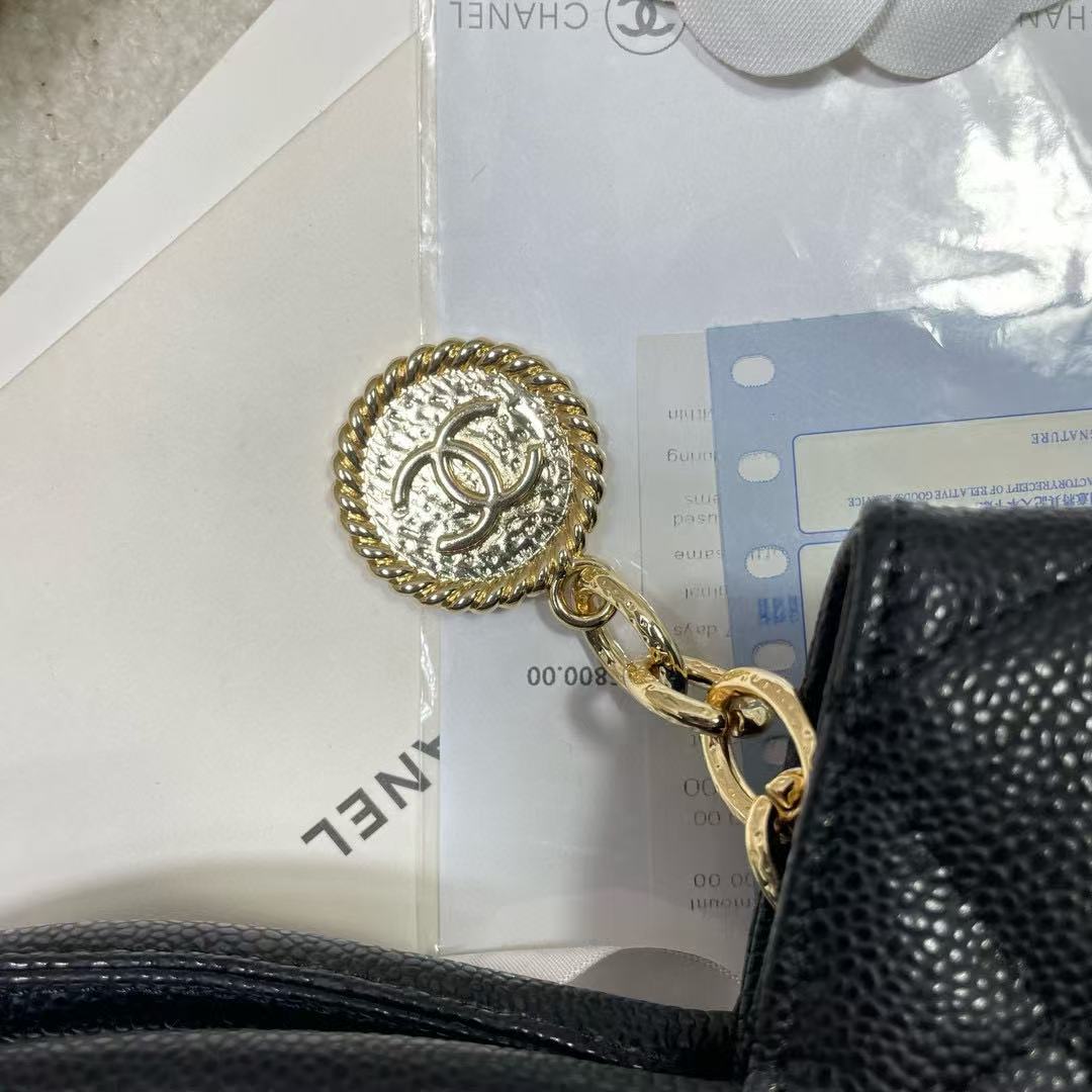 Chanel Grained Calfskin tote Bag AS5573 black