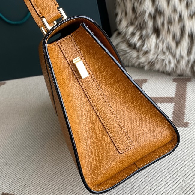 Valextra Iside Top Handle Medium Bag 56028 HAVANA BROWN