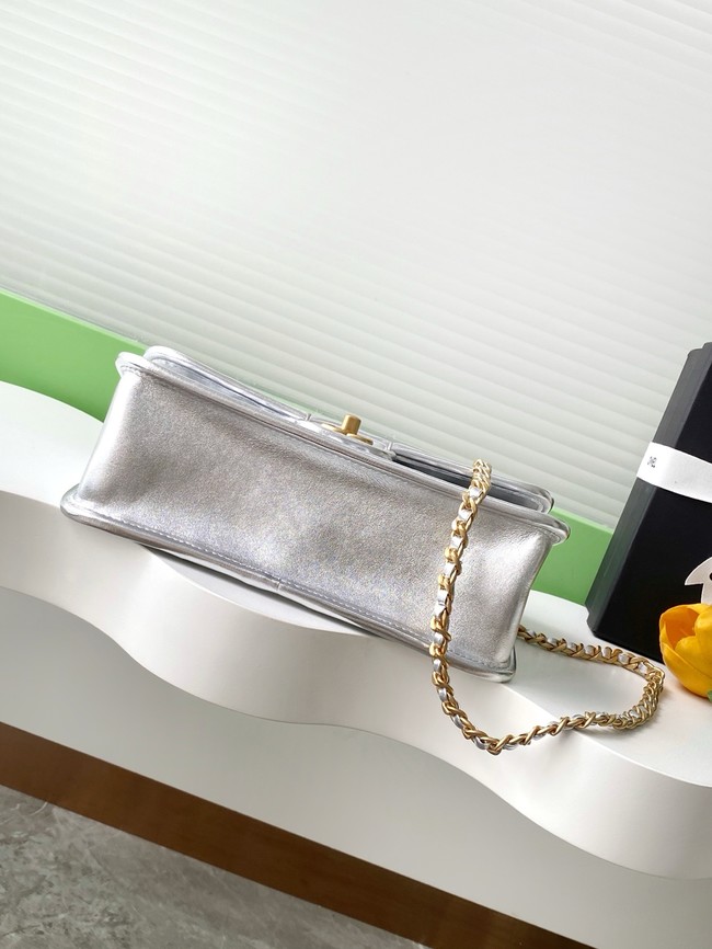 Chanel Mini flap bag AS4795 Silver
