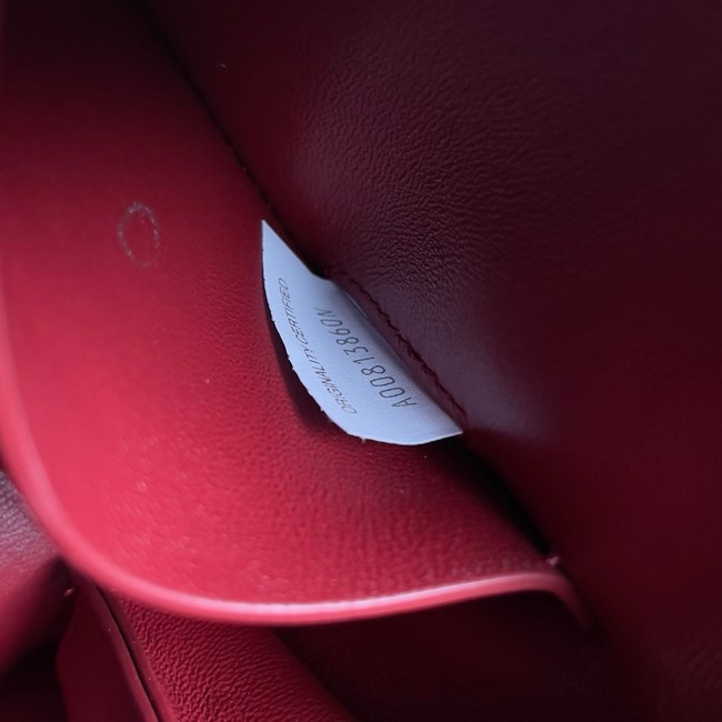 Bottega Veneta Intrecciato Concert Pouch 794258 Seashell&red