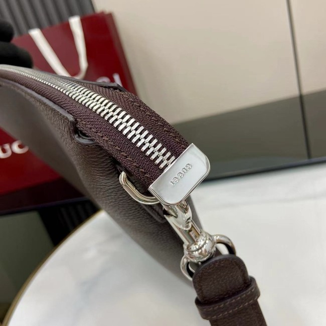 GUCCI B LARGE SHOULDER BAG 800194 dark brown