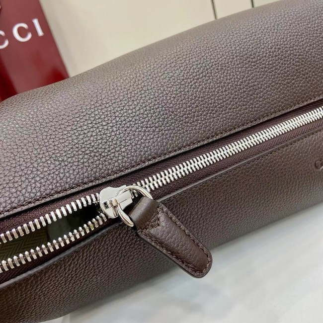 GUCCI B LARGE SHOULDER BAG 800194 dark brown