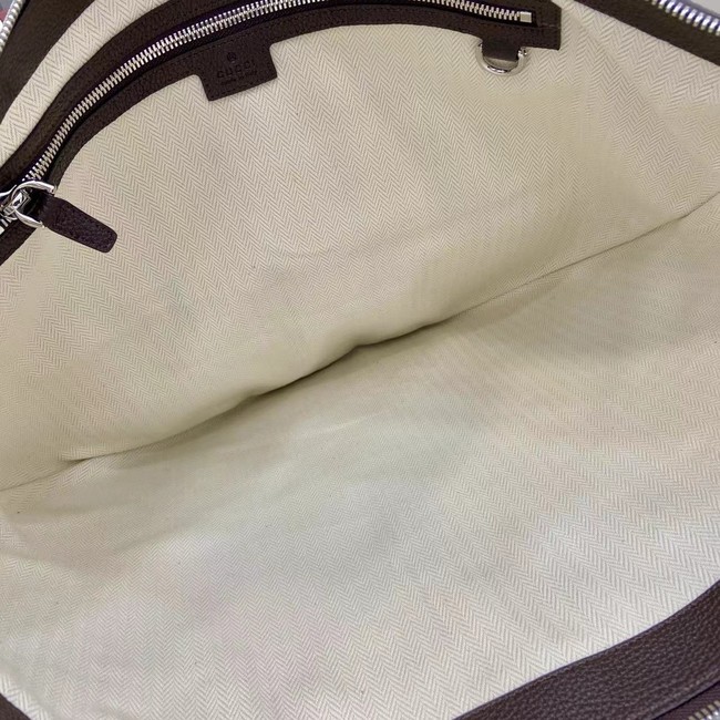 GUCCI B LARGE SHOULDER BAG 800194 dark brown