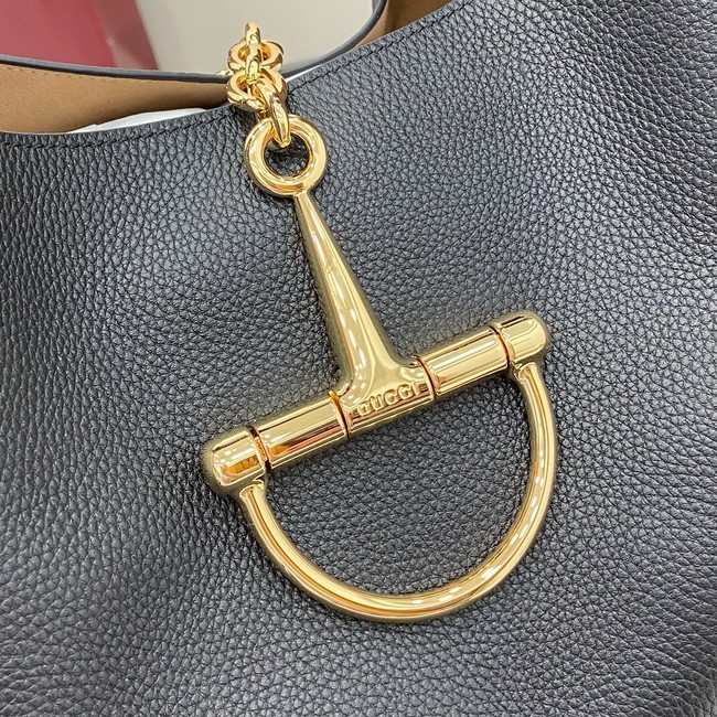 GUCCI SOFTBIT MAXI SHOULDER BAG 837466 black