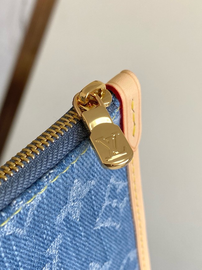 Louis Vuitton NEW Neverfull MM M13192 Denim Blue