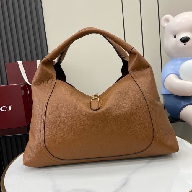 GUCCI SOFTBIT MAXI SHOULDER BAG 837466 Brown