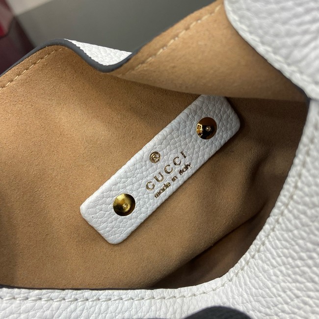 GUCCI SOFTBIT MEDIUM TOP HANDLE BAG 837467 White