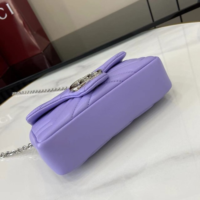 GUCCI GG MARMONT MINI SHOULDER BAG 841290 Purple