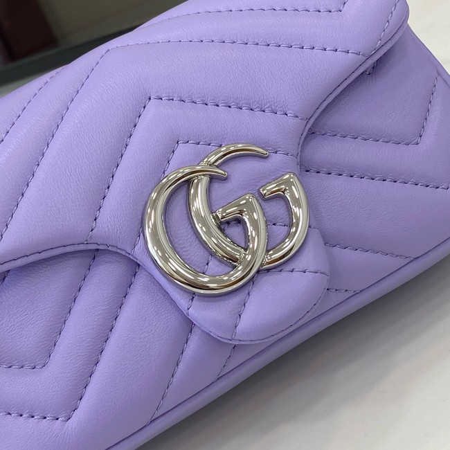 GUCCI GG MARMONT MINI SHOULDER BAG 841290 Purple