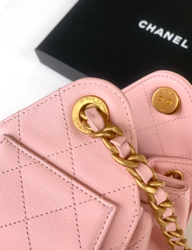 CHANEL 25 MINI HANDBAG AS5631 pink