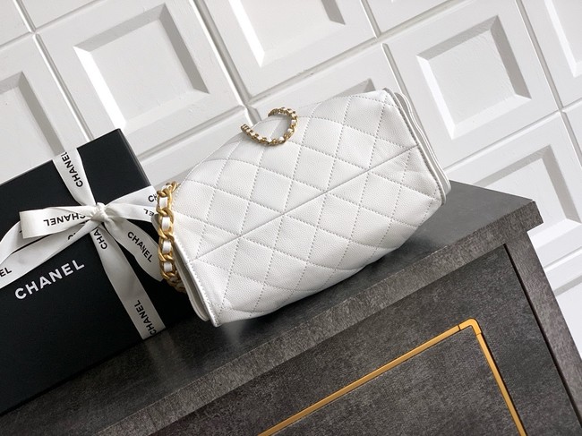 CHANEL 25 MINI HANDBAG AS5631 white