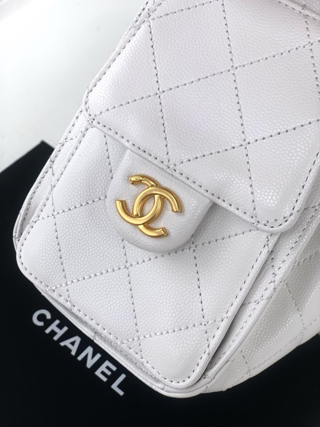 CHANEL 25 MINI HANDBAG AS5631 white