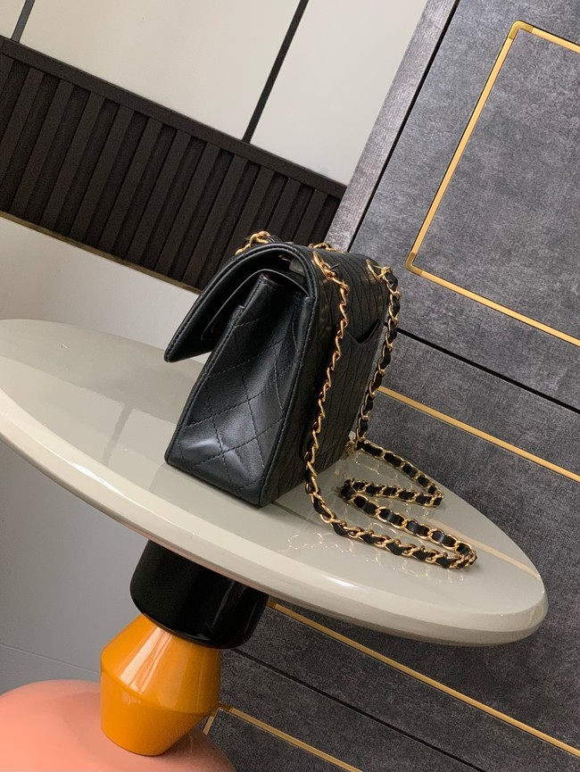 Chanel CLASSIC Original Leather 11.12 HANDBAG 1112 black