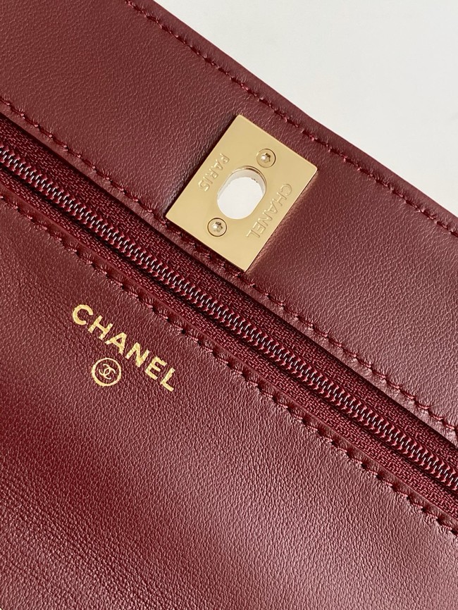 CHANEL Wallet On Chain AP4323 burgundy