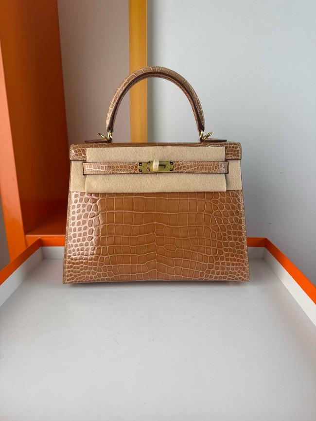 Hermes Kelly Shoulder Bags Nile crocodile leather KL3598-12