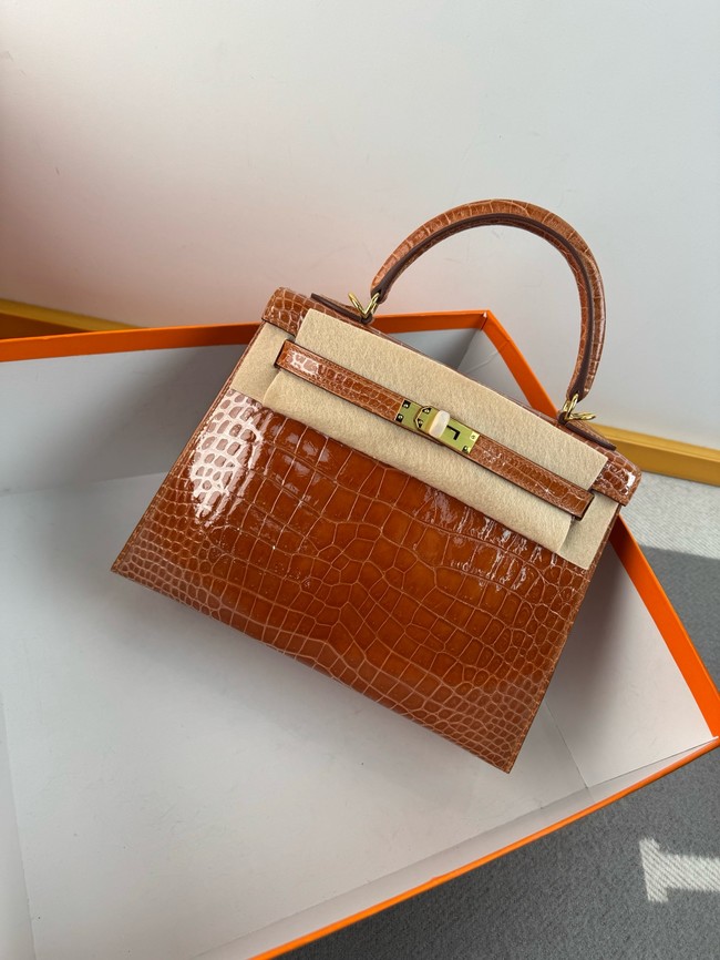 Hermes Kelly Shoulder Bags Nile crocodile leather KL3598-8