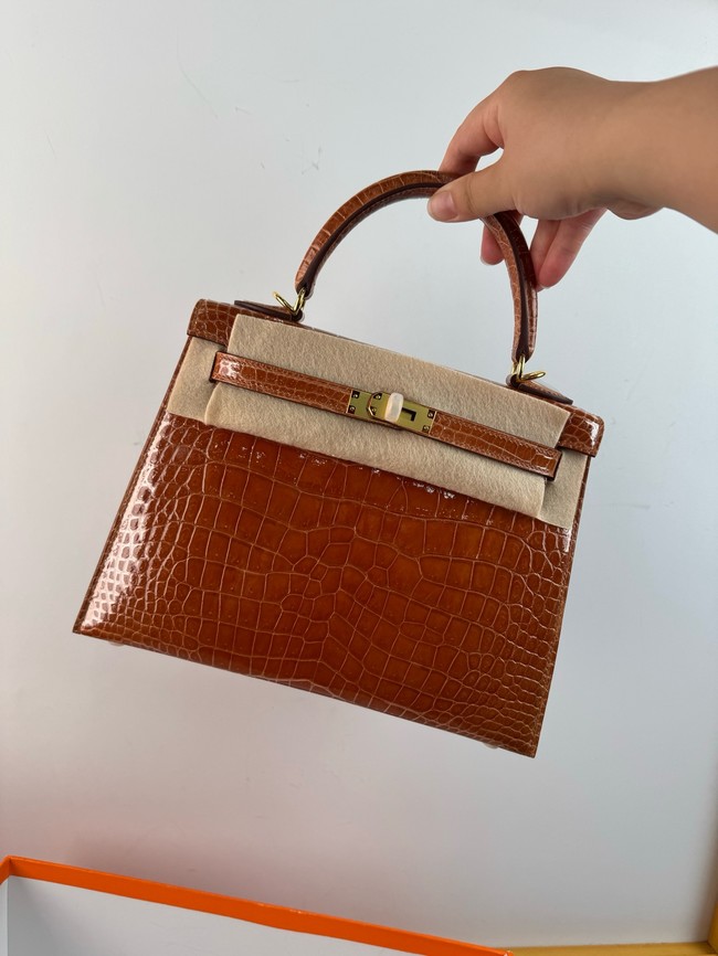 Hermes Kelly Shoulder Bags Nile crocodile leather KL3598-8