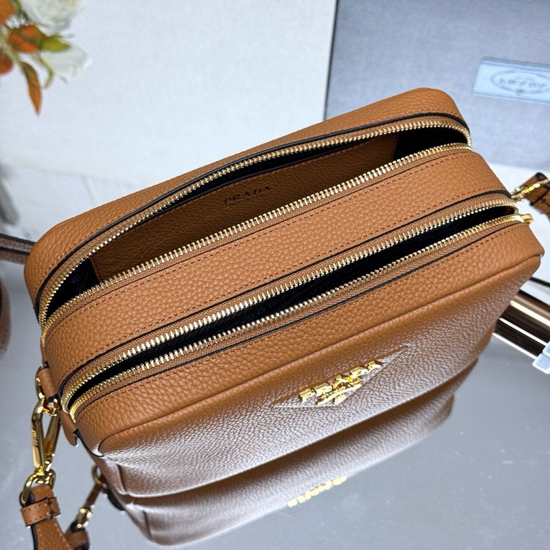 Prada Leather bag with shoulder strap 1BH082 Brown Prada Leather bag with shoulder strap 1BH082 Brown