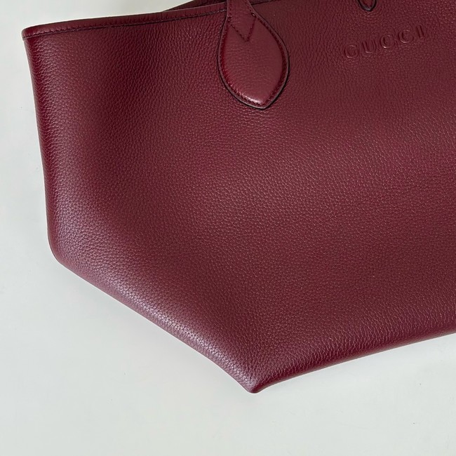 Gucci Totissima large reversible tote bag 839112 Rosso Ancora red