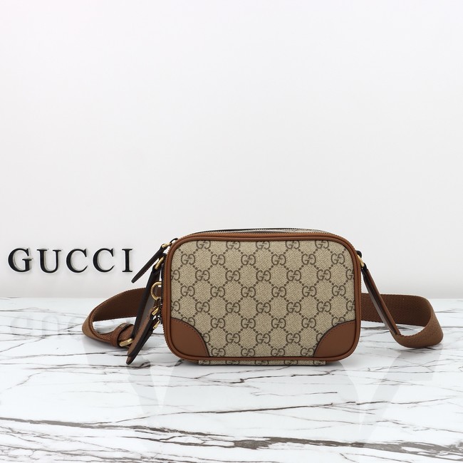 GUCCI GG Emblem mini crossbody bag 821217 brown