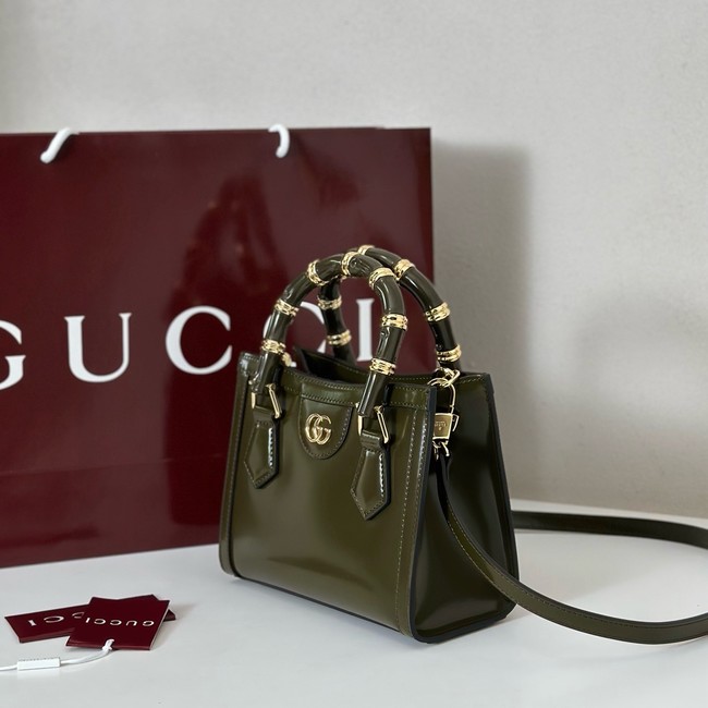 Gucci Diana small tote bag 832936 dark green
