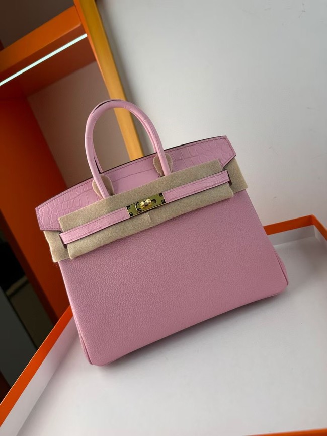 Hermes Birkin Bag Leather Nile crocodile&togo HBK2530-10