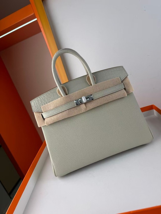 Hermes Birkin Bag Leather Nile crocodile&togo HBK2530-12