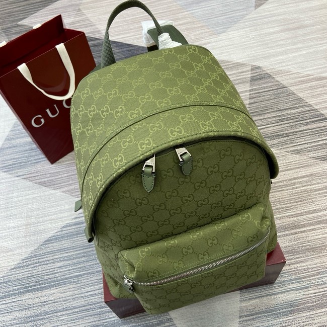 GUCCI GG canvas medium backpack 834464 Forest green