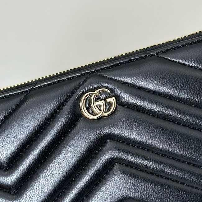 Gucci GG Marmont zip around wallet 837758 black