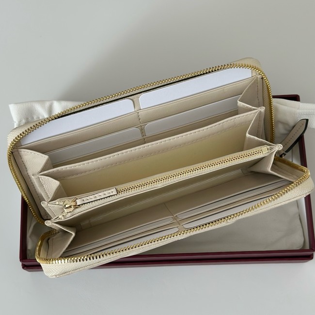 Gucci GG Marmont zip around wallet 837758 white