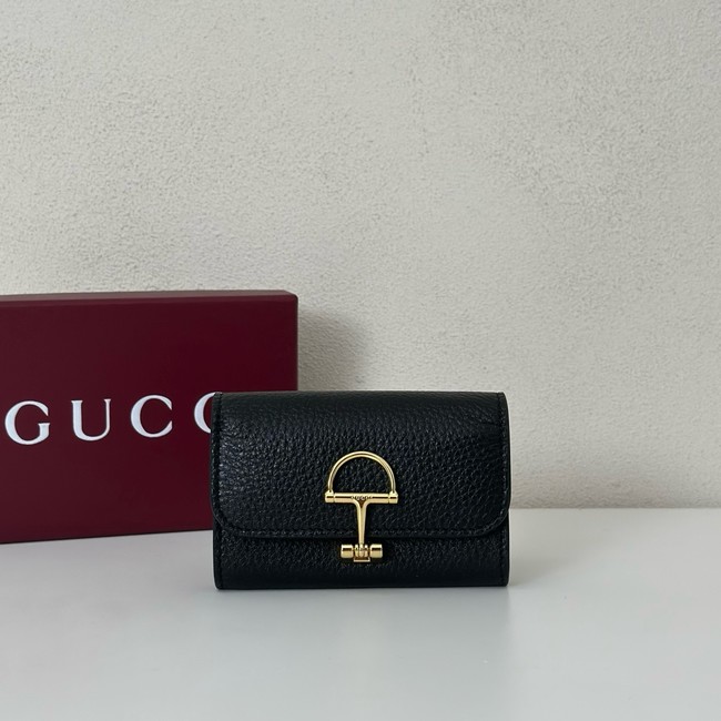 Gucci Softbit card case 828148 black