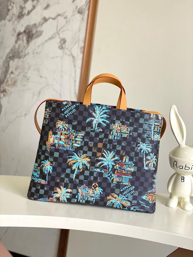 Louis Vuitton Shopper Tote MM N00218 Marina Blue