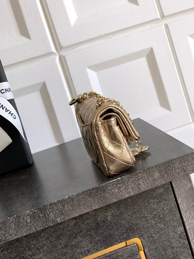Chanel Classic Mini Bag with hook AP4760 gold