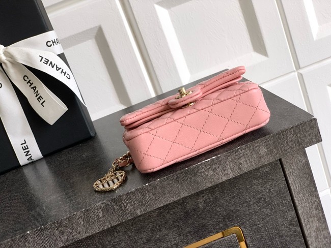 Chanel Classic Mini Bag with hook AP4760 pink