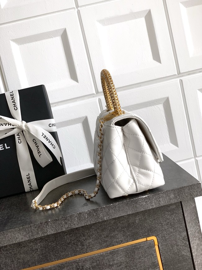 Chanel FLAP BAG WITH TOP HANDLE 92990-17