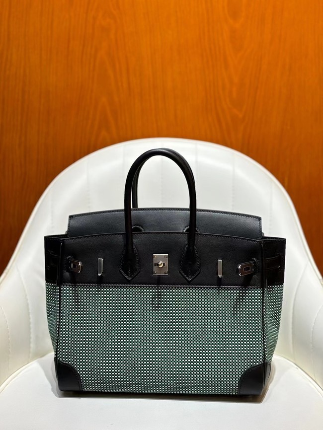 Hermes Birkin Bag togo Leather&Canvas 77886-2