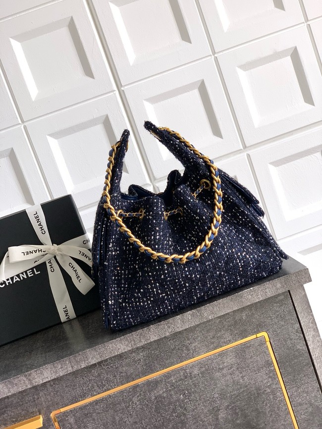 CHANEL 25 SMALL HANDBAG AS5293 dark blue