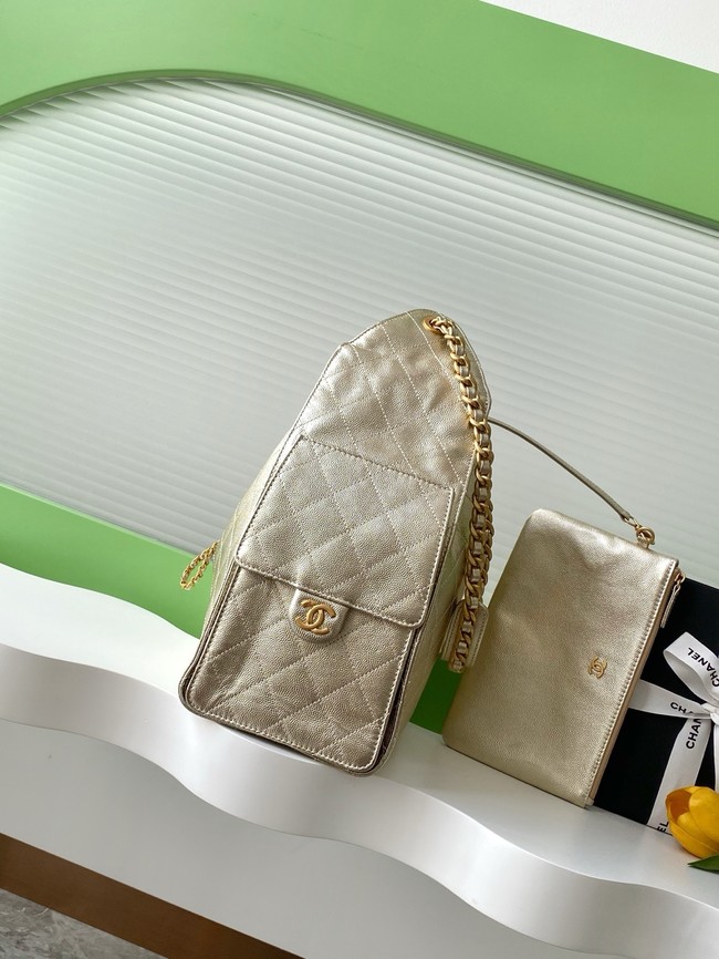 Chanel Grained Calfskin HOBO BAG AS5311 gold