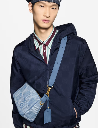 Louis Vuitton Pochette Accessories XL N00204 Denim Blue Louis Vuitton Pochette Accessories XL N00204 Denim Blue