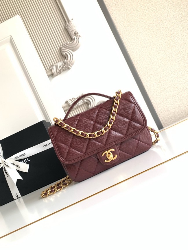 CHANEL Mini Flap Bag AP5147 burgundy