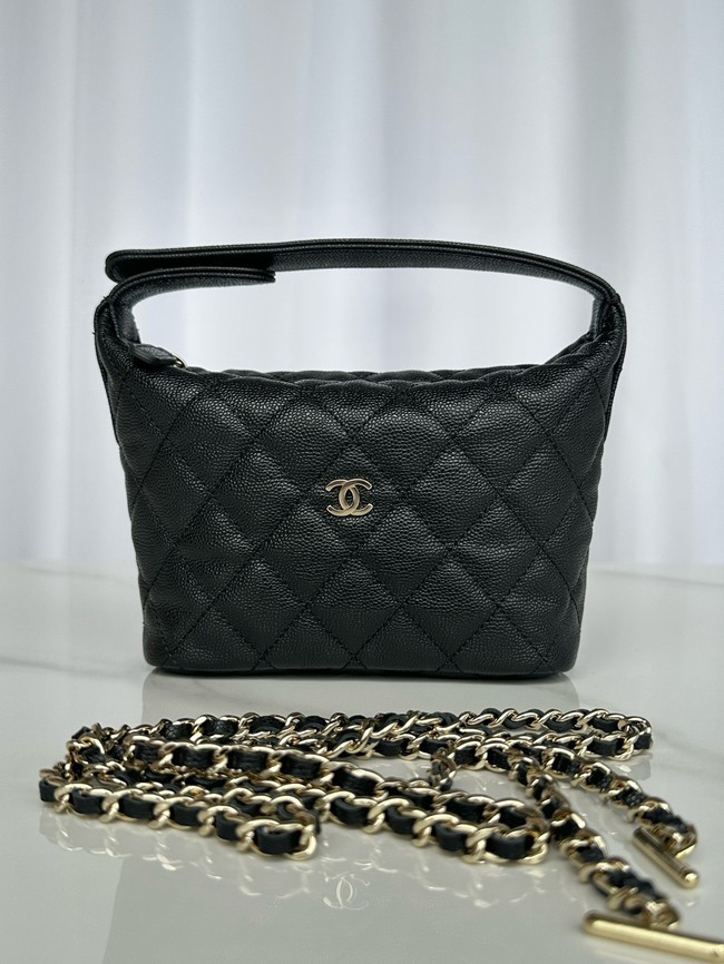 Chanel MINI Shoulder Bag Calfskin AS4386 black