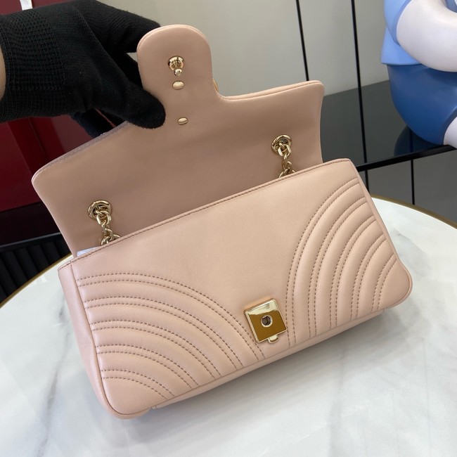Gucci GG Marmont medium shoulder bag 837267 Pale pink