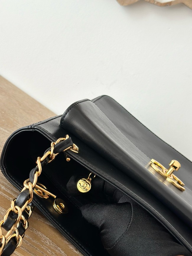 Chanel Small Sheepskin Shoulder Bag A2214 black