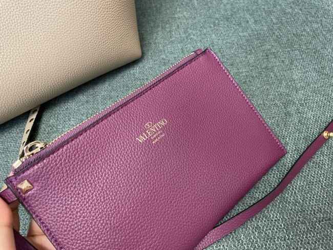 VALENTINO VLOGO calfskin Shoulder Bag 0001 pink