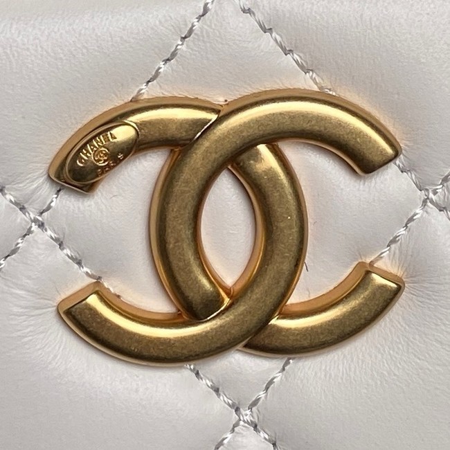 Chanel Mini Bowling Bag AS5572 white