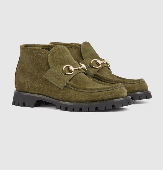 Gucci Womens Horsebit ankle boot 45020-1