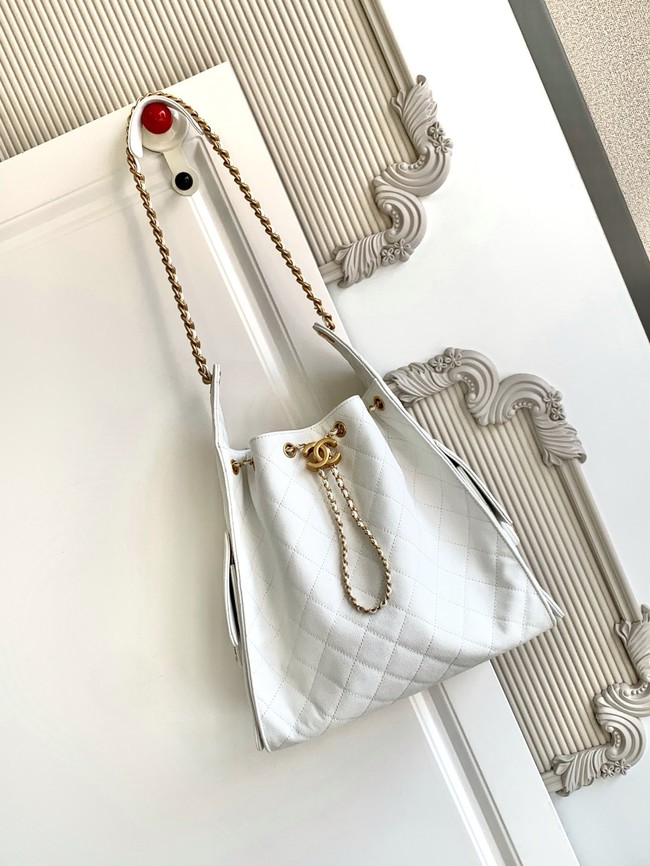 CHANEL 25 Medium Handbag AS5311 White