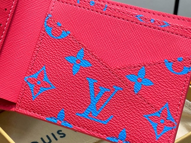 Louis Vuitton Multiple Wallet M14694 blue&red