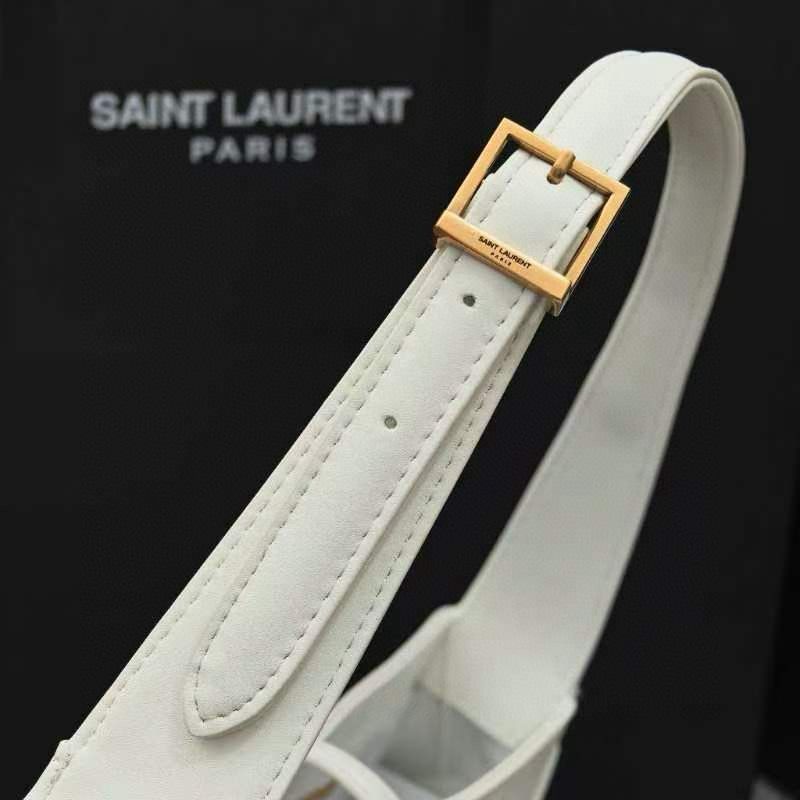 Yves Saint Laurent Original Leather Mini Shoulder Bag LE5A7 White